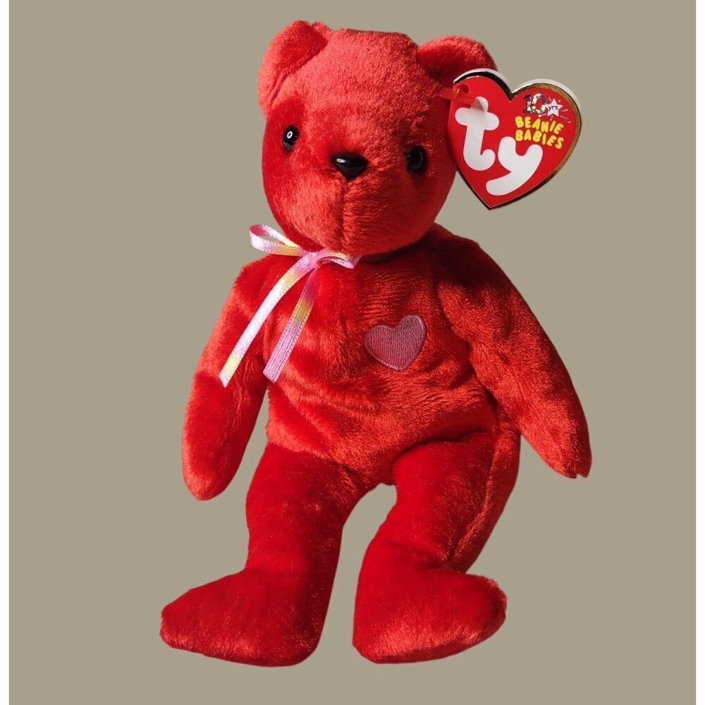 Ty Red Beanie Baby Kiss-e February 14, 2022
